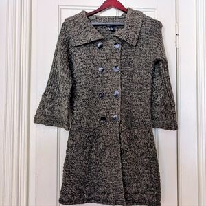 BCBGMAXAZRIA Women's Long Sleeve Cardigan Sweater Cozy Warm Cottagecore Sz Small